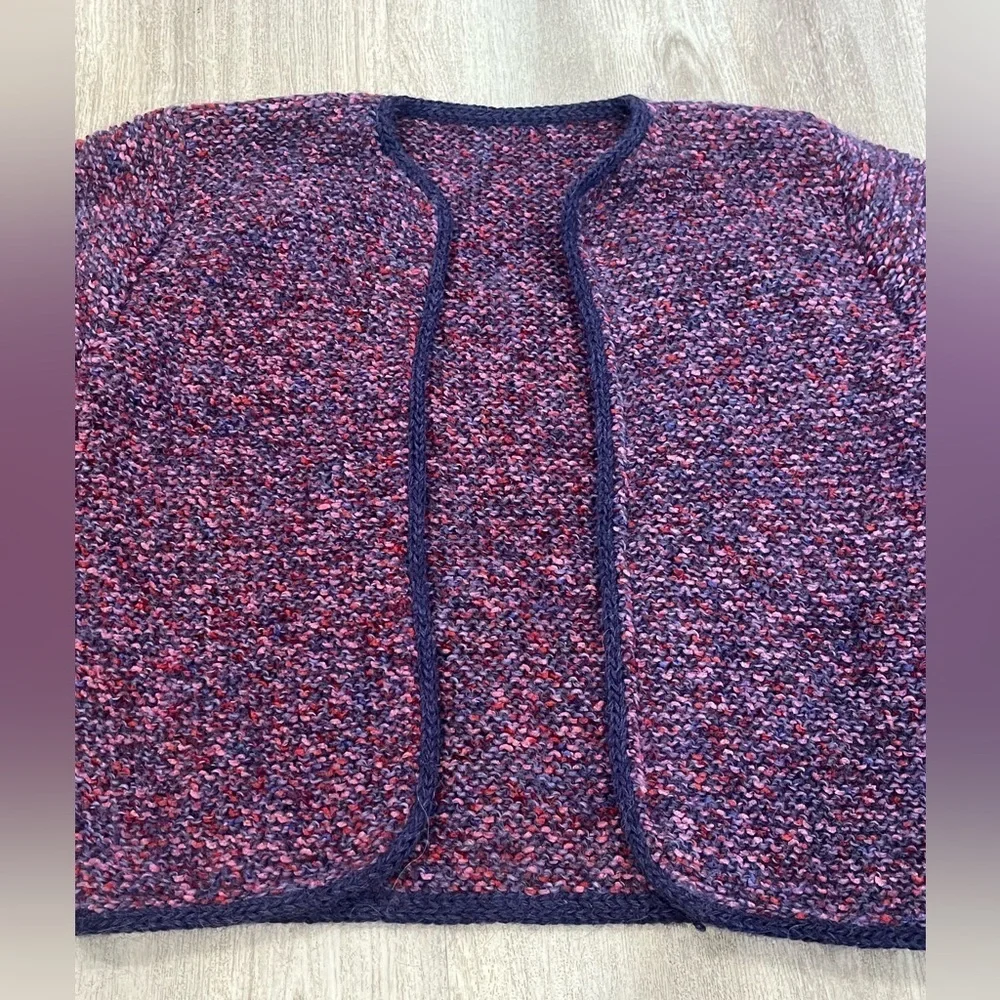 VTG hand knit cardigan sweater Womens XS / S - Picture 2 of 5